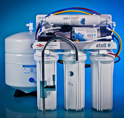 Система обратного осмоса Atoll A-560E cp Super Lux (с помповым комплектом для повышения давления)