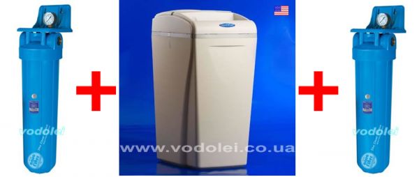 WaterBoss 700 + 2 (два) корпуса с манометром Aquafilter 20 BB (Польша) в сборе